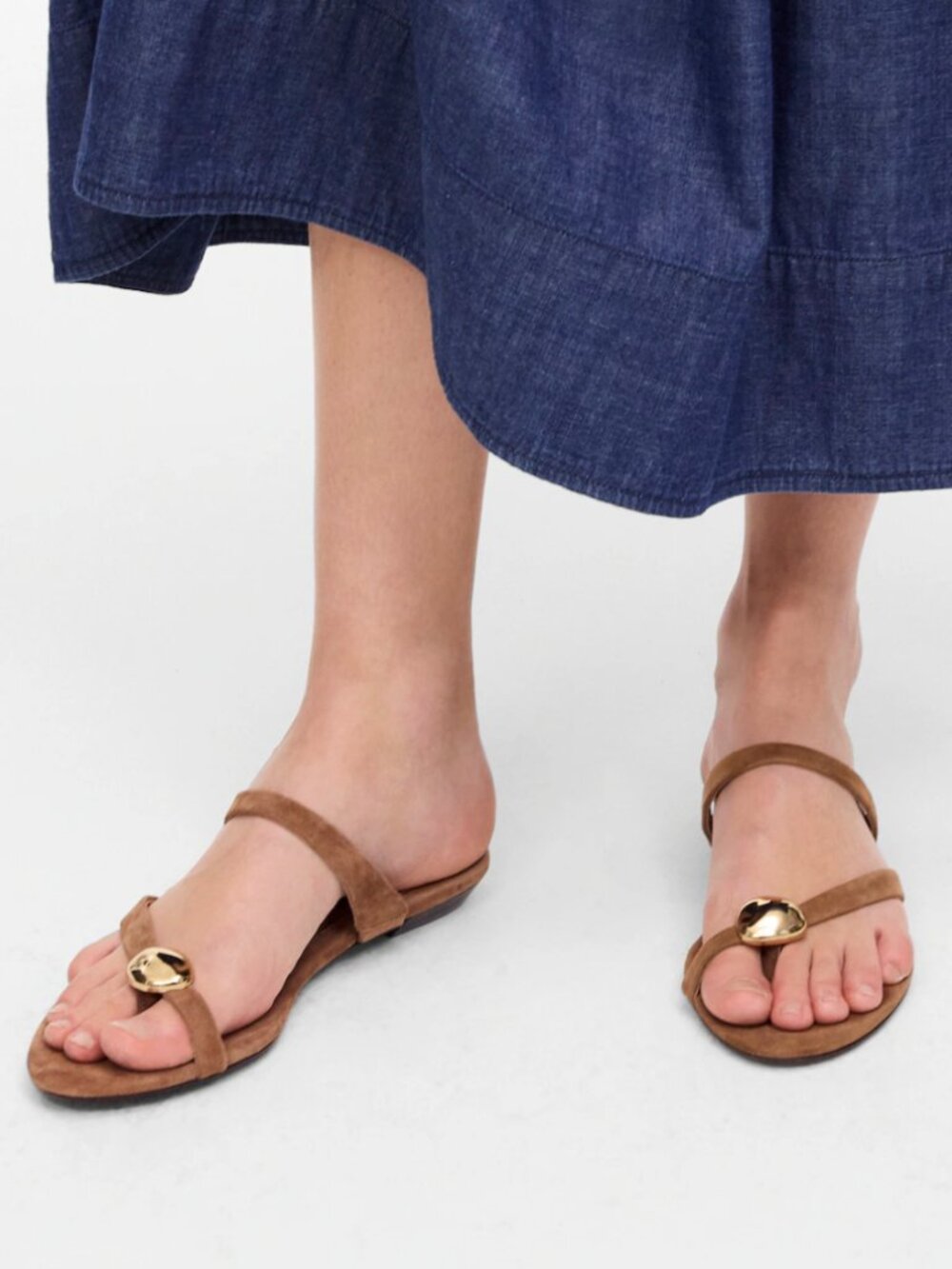 Madewell - New in Box | Organic Hardware Thong Slide Sandal | Size 8.5